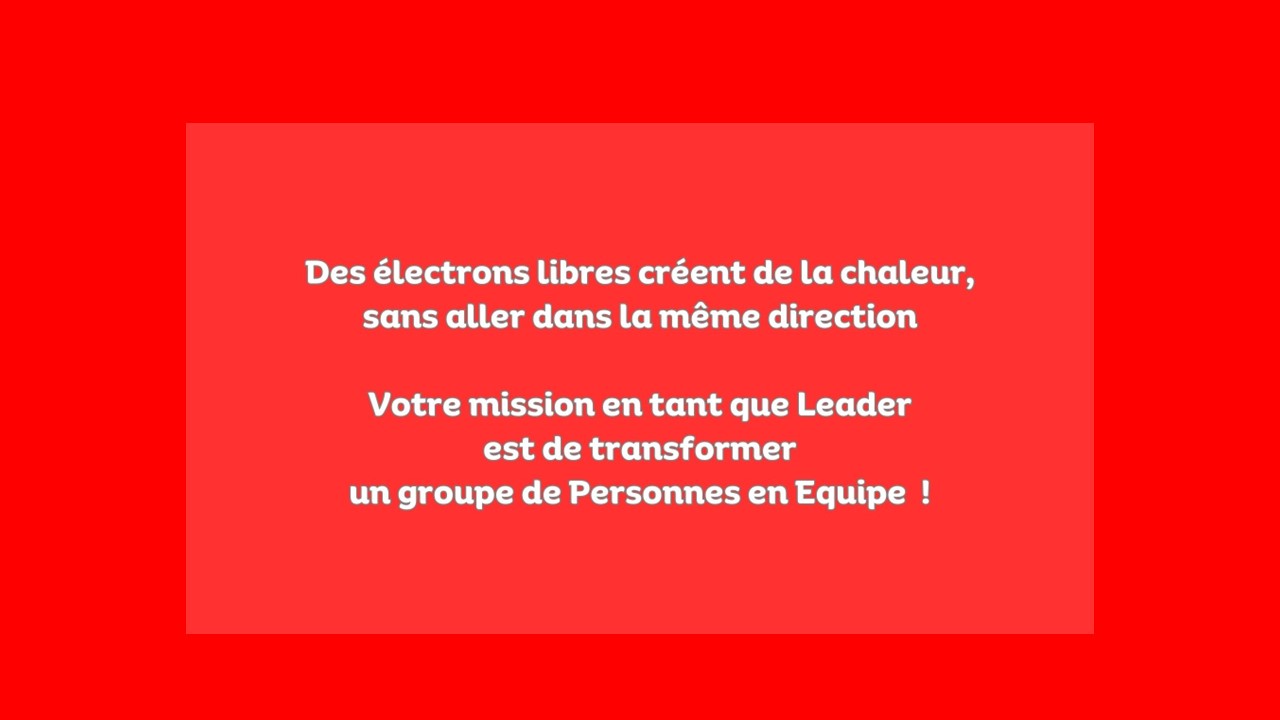 Un groupe de Personnes n&rsquo;est pas une Equipe !