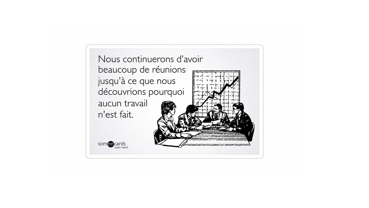 On est loin des objectifs. Je veux un point tous les jours
