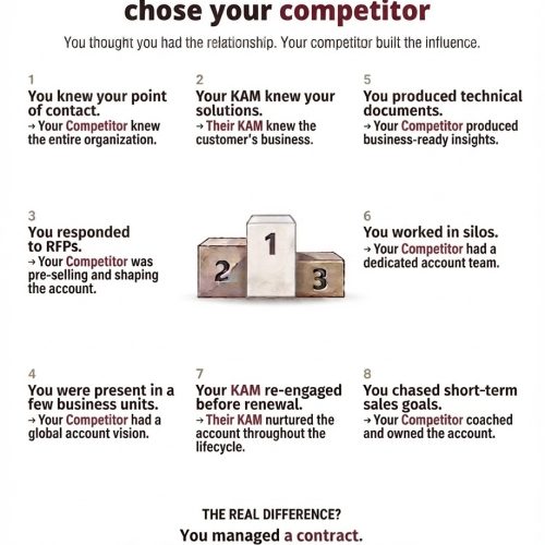 Here’s why your key account chose your competitor